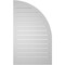 Ekena Millwork Quarter Round Top Left Surface Mount PVC Gable Vent w/ 2"W x 1-1/2"P Brickmould Frame, 24"W x 40"H GVPQL24X4002SF - alternate 4